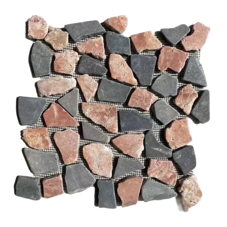 Restpartij Natuursteen Pebbles Mix 30×30 (net) wandtegel